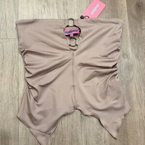 Edikted pastel pink Strapless Top